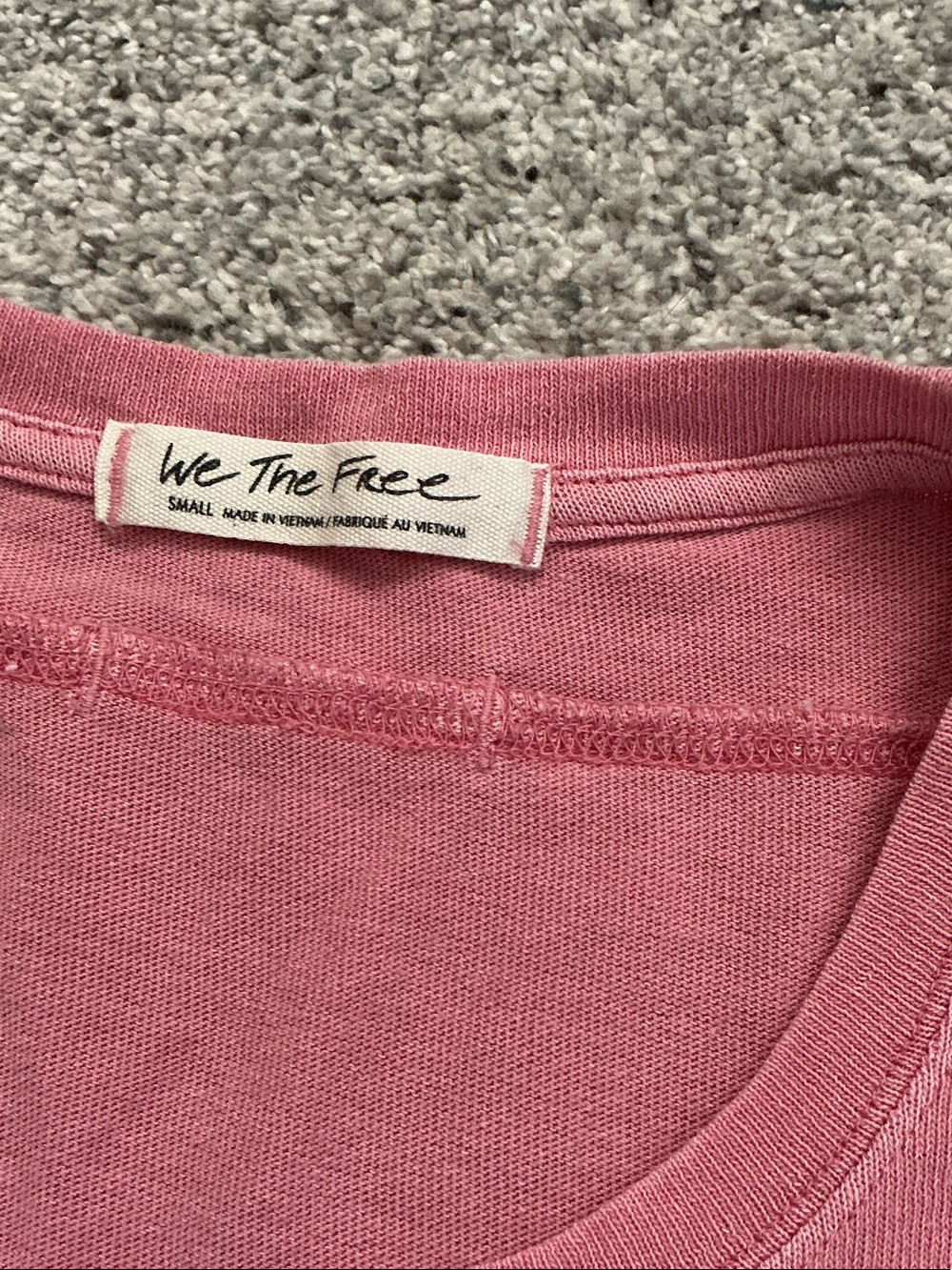New We The Free by Free People CC Short Sleeve Tee ~ Pink - Picture 3 of 7